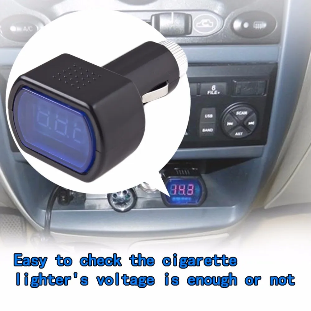 DC 12V / 24V Car Digital LED Engine Battery Voltage Electric Volt Meter Monitor Indicator Tester Voltmeter Dropshipping 2017 hot
