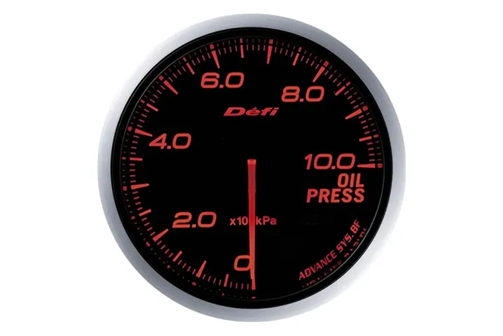 Defi Link Advance BF Oil Pressure Meter - Red ##591161070