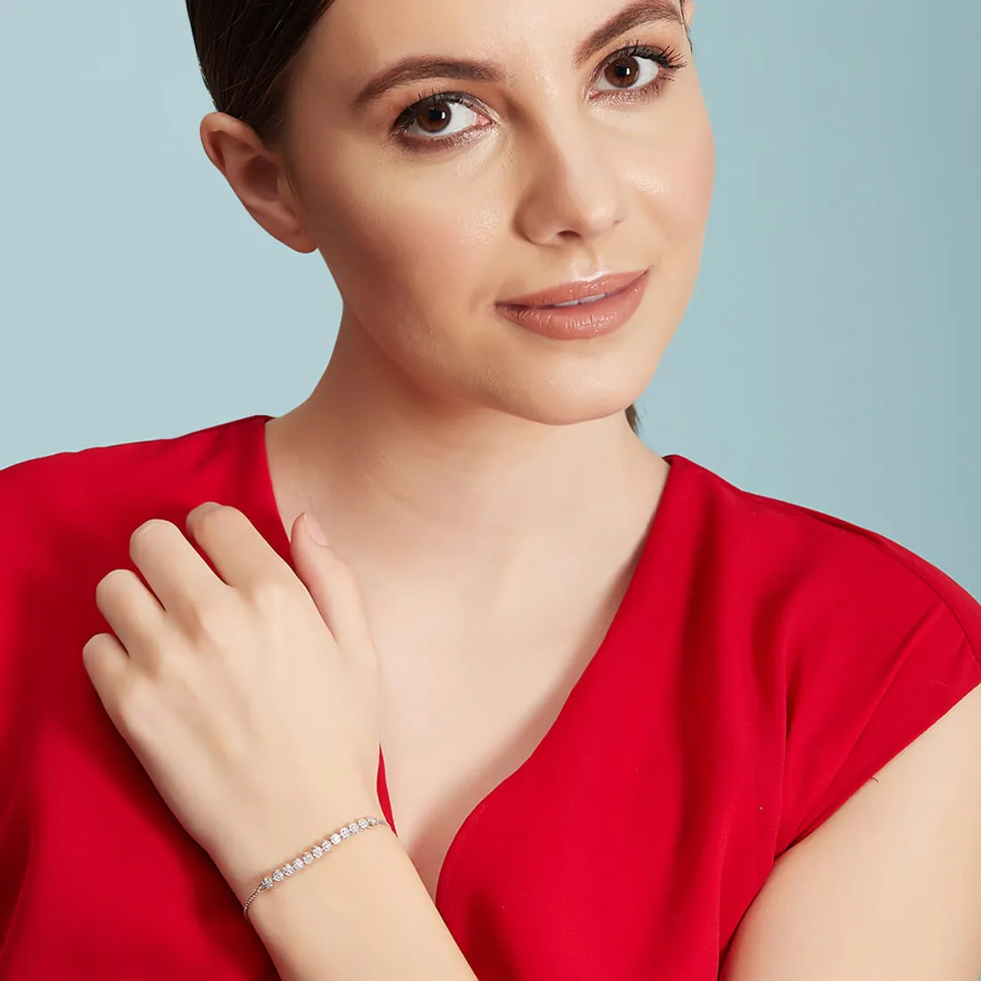 Diva Floral 925 Silver Bracelet