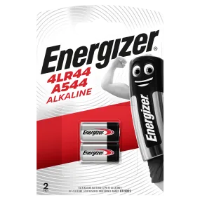 Energizer 4LR44 6V Alkaline Batteries A544 (2 Pack)