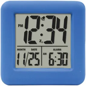 Equity by La Crosse 70905 Soft Cube LCD Alarm Clock (Blue)