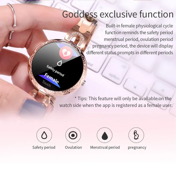Fashionable Smart Women's Bracelet with Color LCD Display, IP67 Waterproof, Heart Rate & Sleep Monitoring, Remote Camera Control