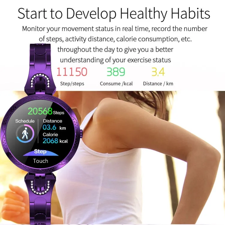 Fashionable Smart Women's Bracelet with Color LCD Display, IP67 Waterproof, Heart Rate & Sleep Monitoring, Remote Camera Control