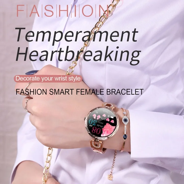 Fashionable Smart Women's Bracelet with Color LCD Display, IP67 Waterproof, Heart Rate & Sleep Monitoring, Remote Camera Control