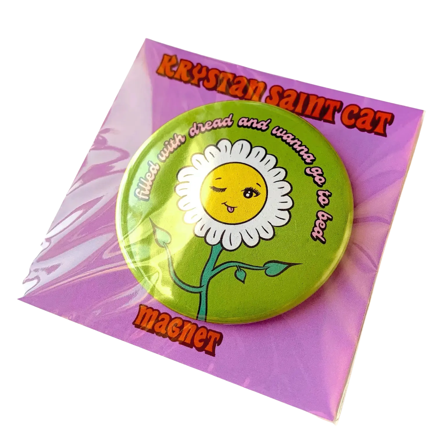 Filled with Dread Flower Magnet