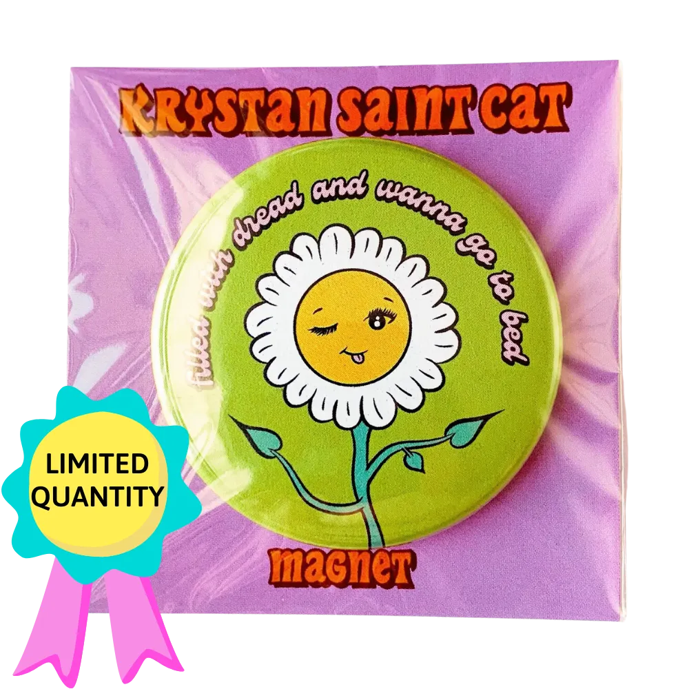 Filled with Dread Flower Magnet