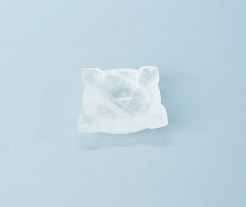Four Flame Clear Quartz Diya