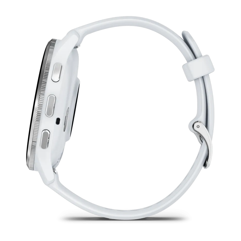 Garmin Venu® 3, Silver Stainless Steel Bezel with Whitestone Case