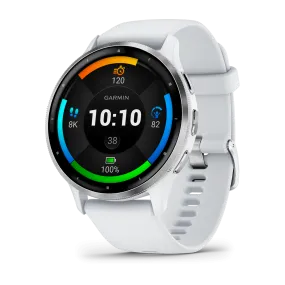 Garmin Venu® 3, Silver Stainless Steel Bezel with Whitestone Case