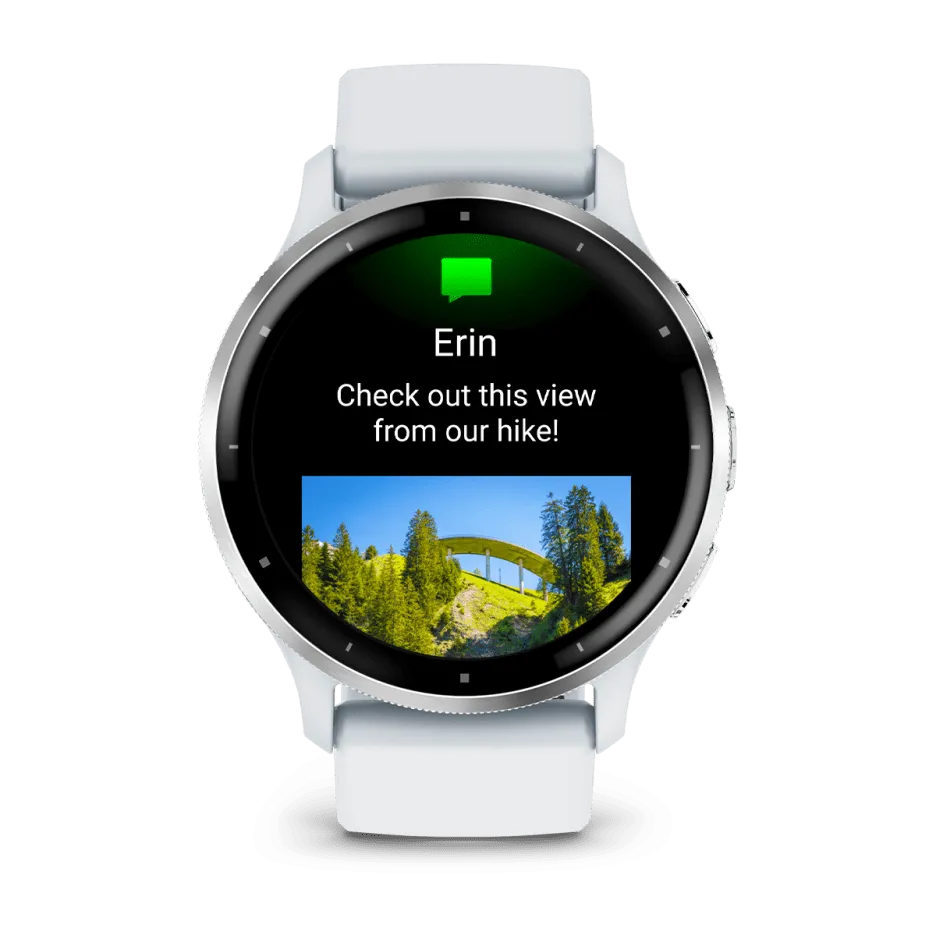 Garmin Venu® 3, Silver Stainless Steel Bezel with Whitestone Case