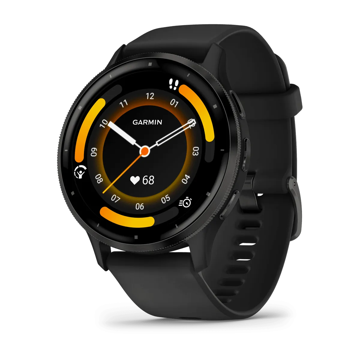 Garmin Venu® 3, Slate Stainless Steel Bezel with Black Case