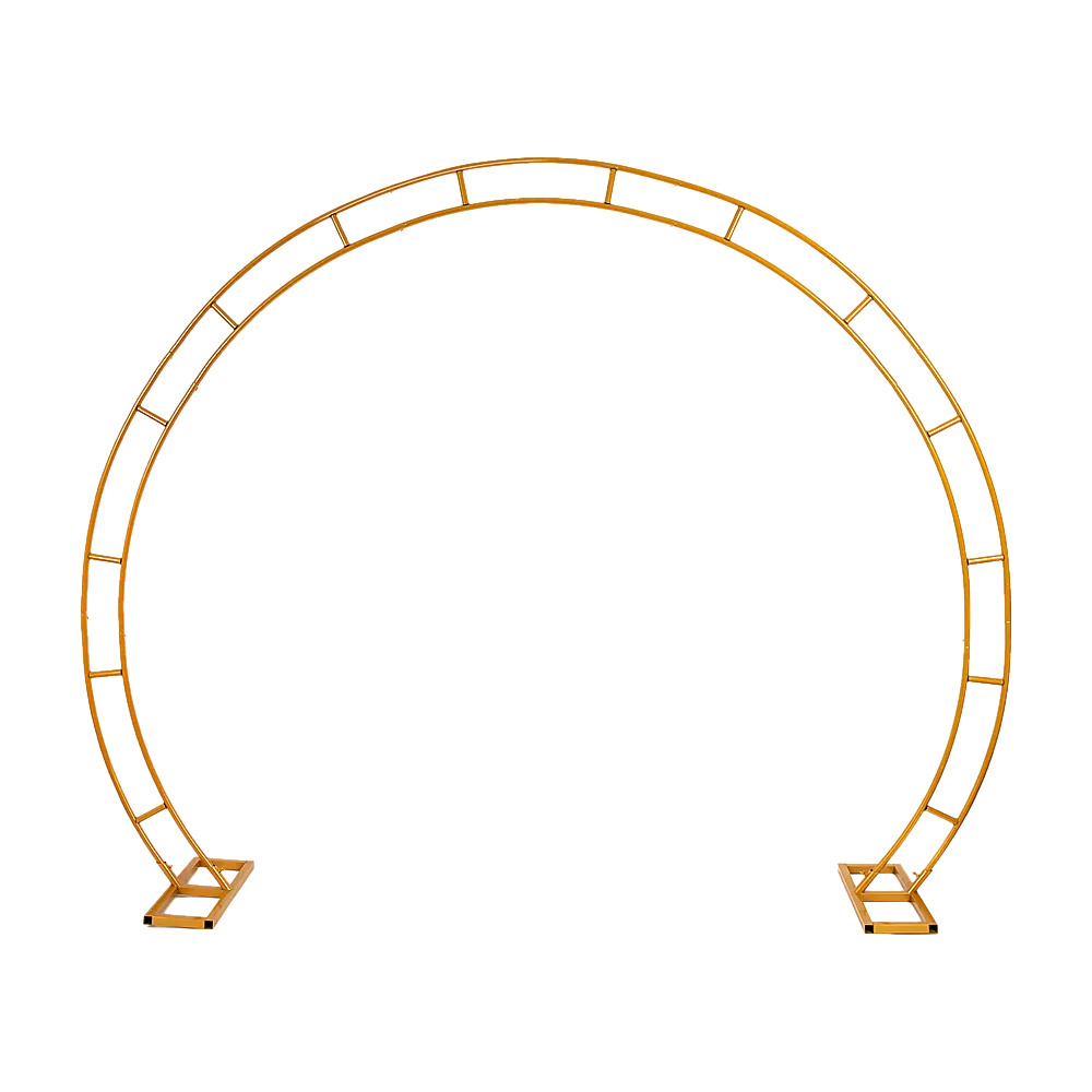 Gold Metal Wedding Arch Stand, 260cm Balloon Backdrop