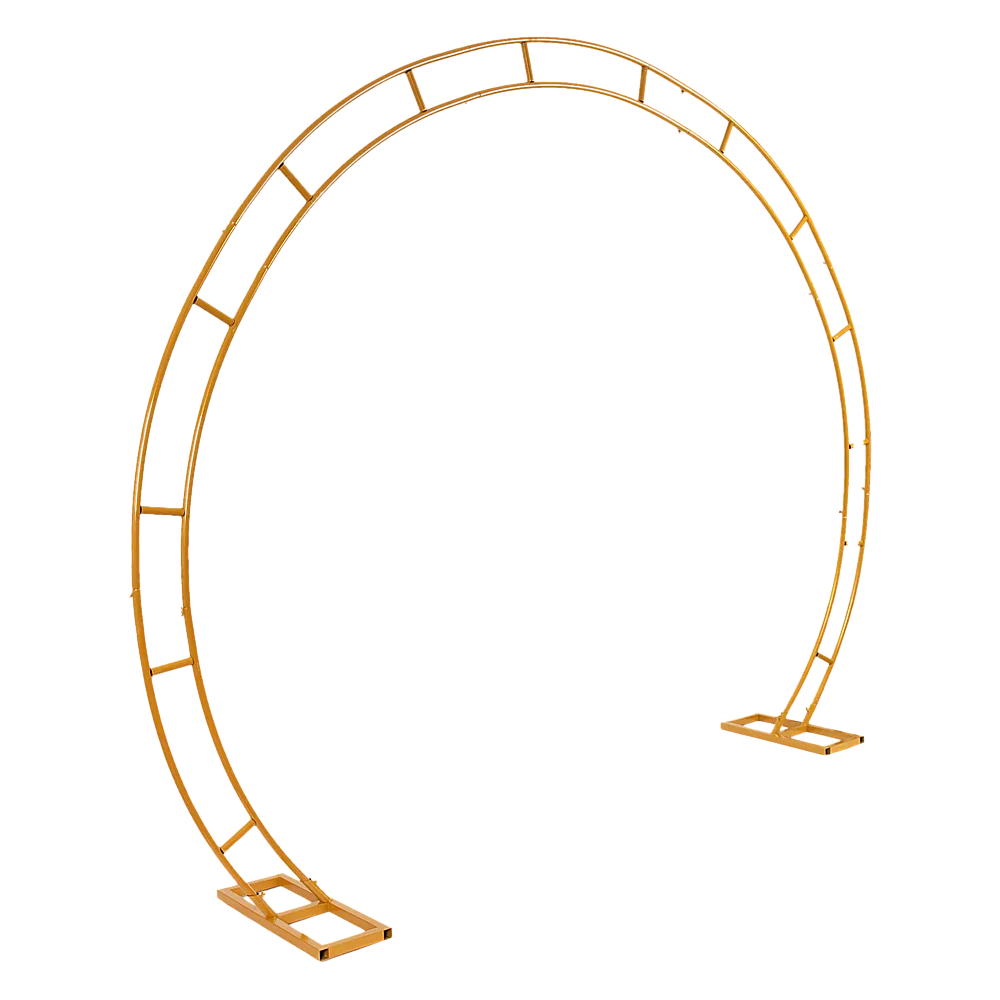 Gold Metal Wedding Arch Stand, 260cm Balloon Backdrop