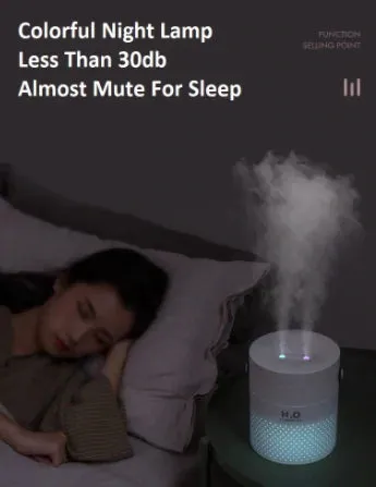 H2O Air Humidifier Green 1.1L Rechargeable