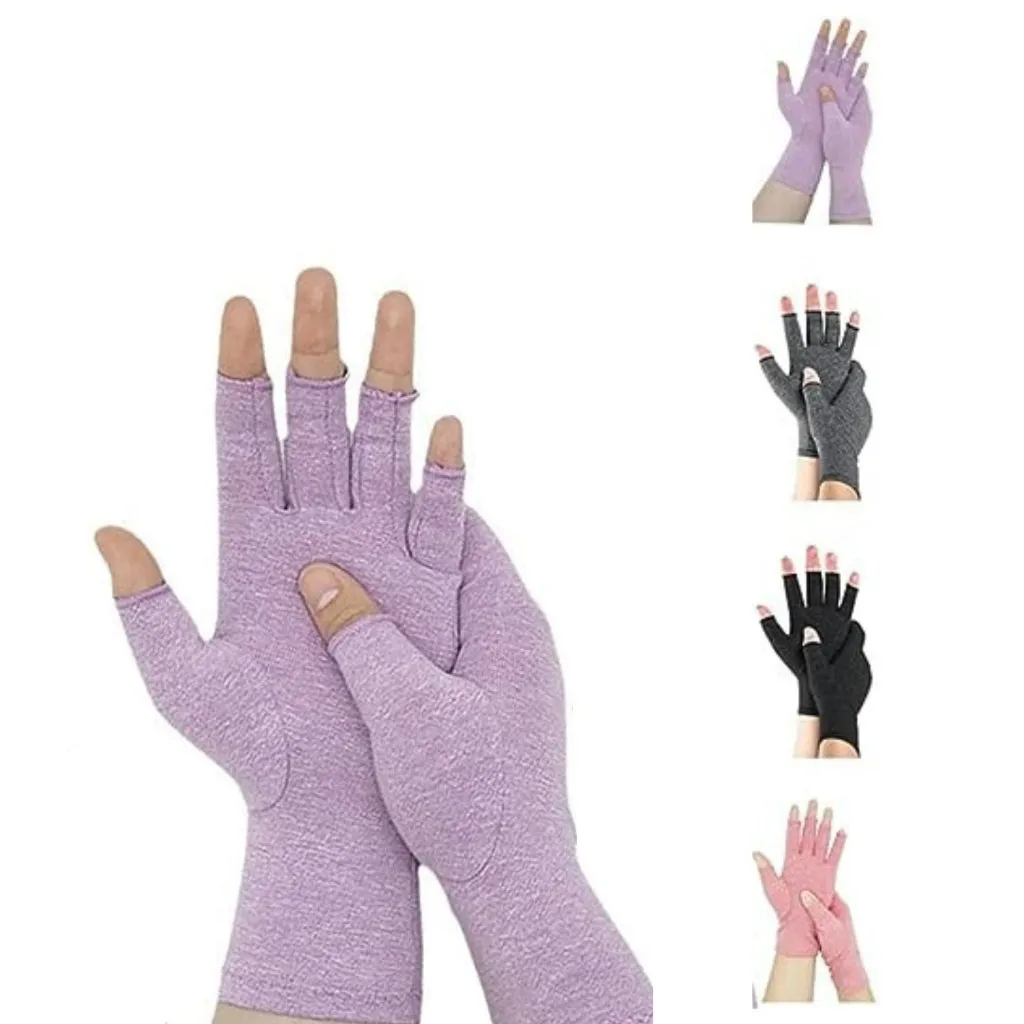 High-Quality Polyester and Cotton Arthritis Gloves, Sport Wrist Support, Joint Compression Gloves for Rheumatoid