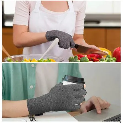 High-Quality Polyester and Cotton Arthritis Gloves, Sport Wrist Support, Joint Compression Gloves for Rheumatoid