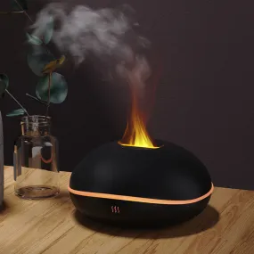 HIVAGI® Flame Diffuser Humidifier: Aromatherapy Bliss with LED Lights and Mist.