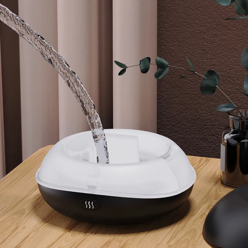 HIVAGI® Flame Diffuser Humidifier: Aromatherapy Bliss with LED Lights and Mist.