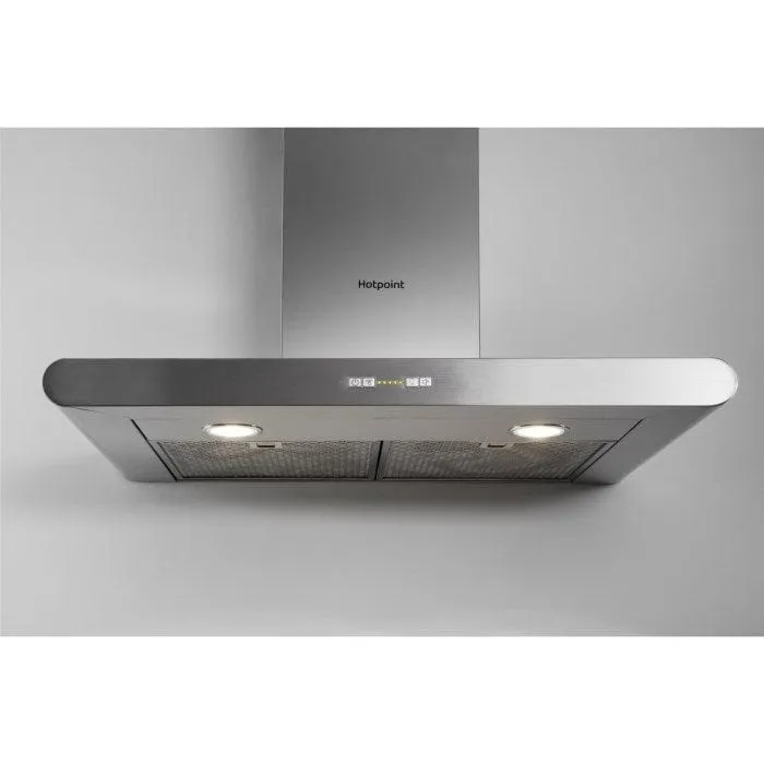 HOTPOINT PHC77FLBIX 70cm Chimney Cooker Hood - Stainless Steel
