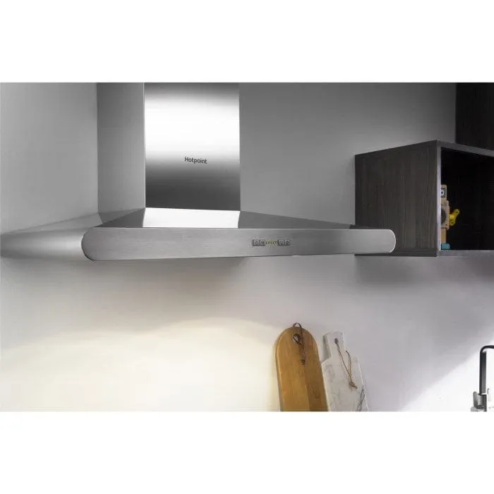 HOTPOINT PHC77FLBIX 70cm Chimney Cooker Hood - Stainless Steel