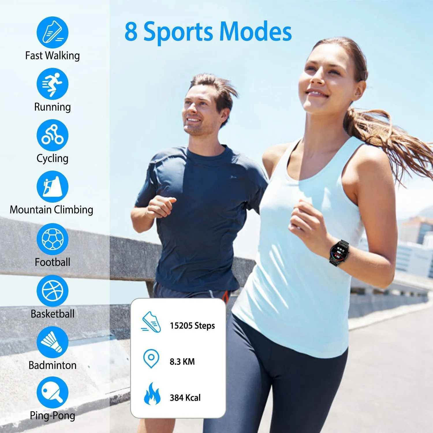 IP67 Waterproof Wireless Smartwatch Fitness Tracker