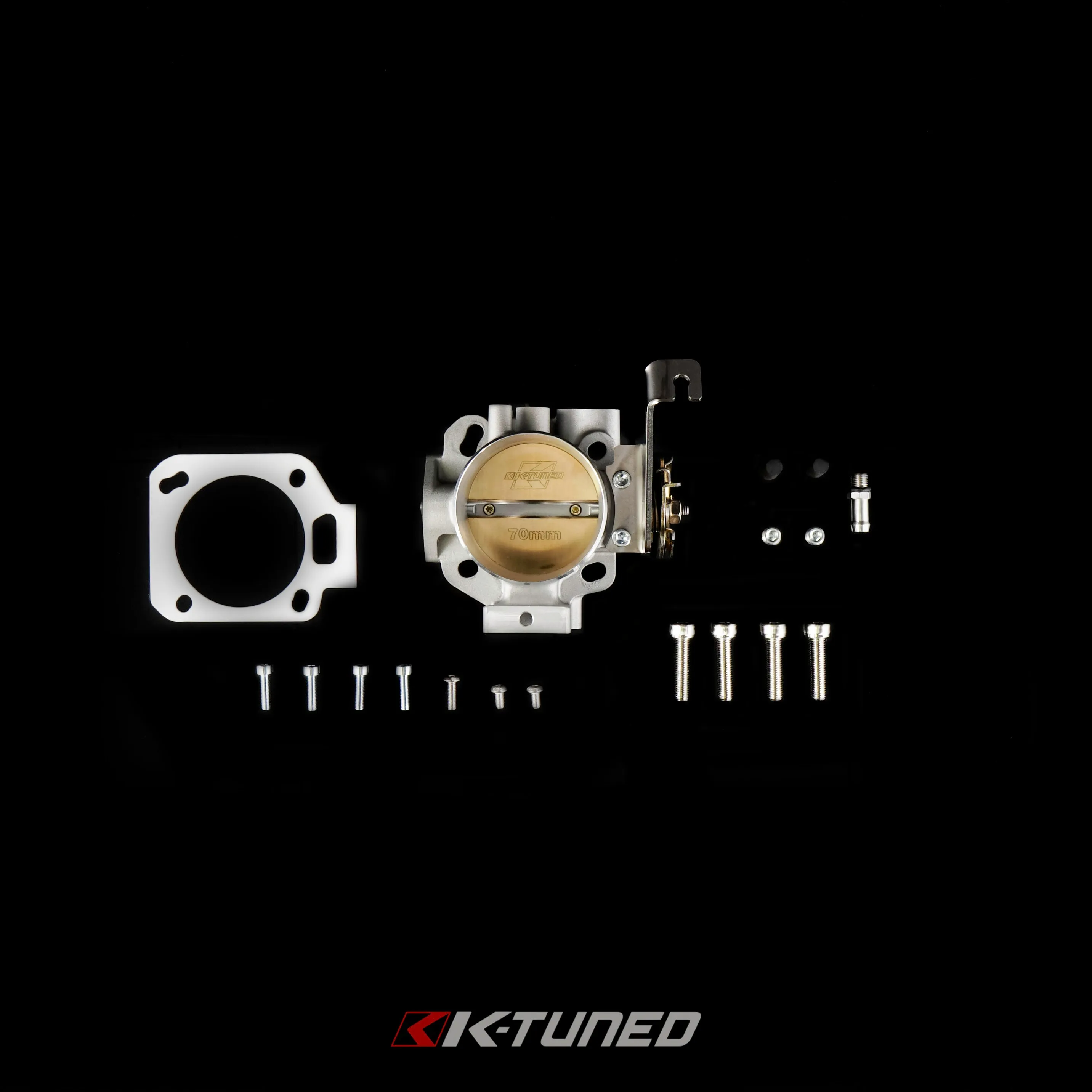 K-Tuned 70mm Dual Bolt Pattern K-Series Throttle Body (PRB/RBC) Includes Bracket - KTD-70K-DB2