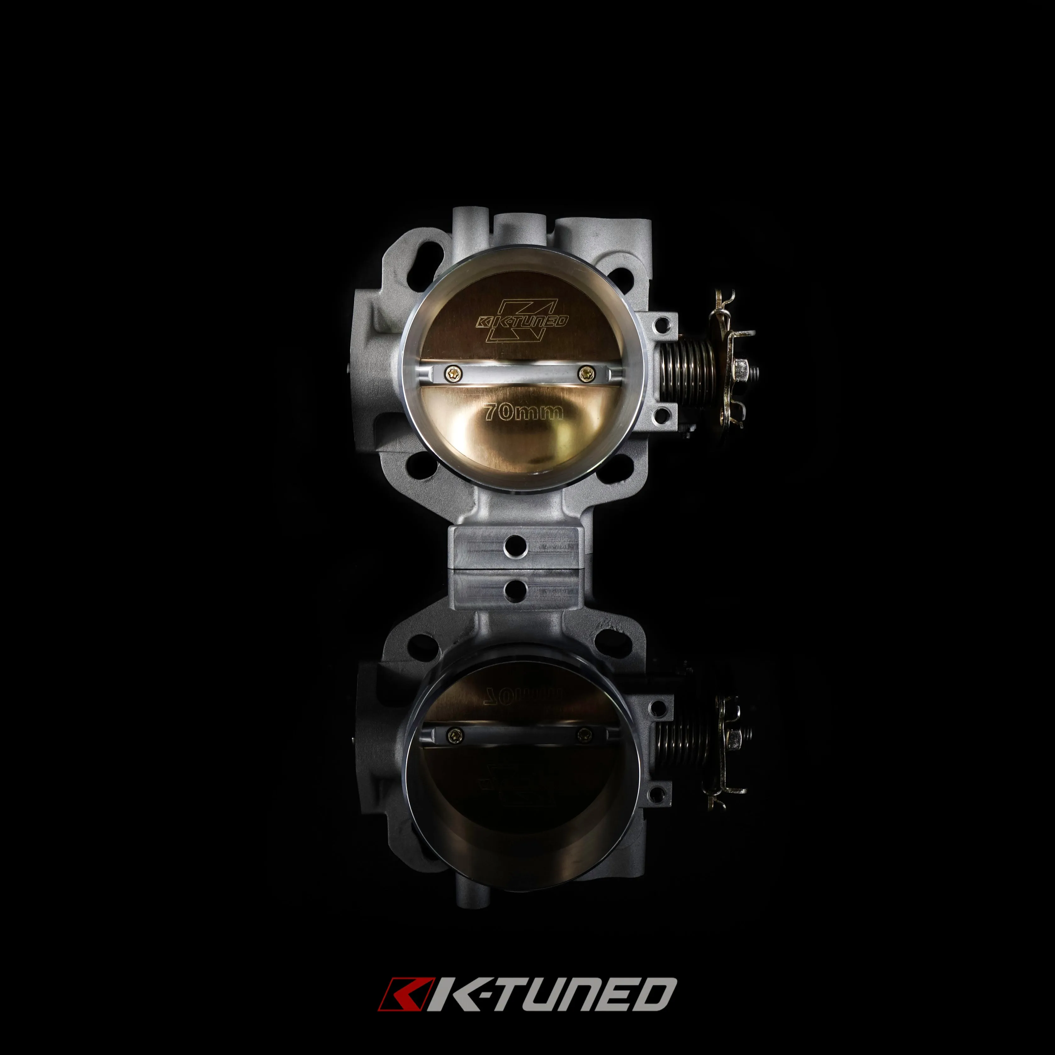 K-Tuned 70mm Dual Bolt Pattern K-Series Throttle Body (PRB/RBC) Includes Bracket - KTD-70K-DB2