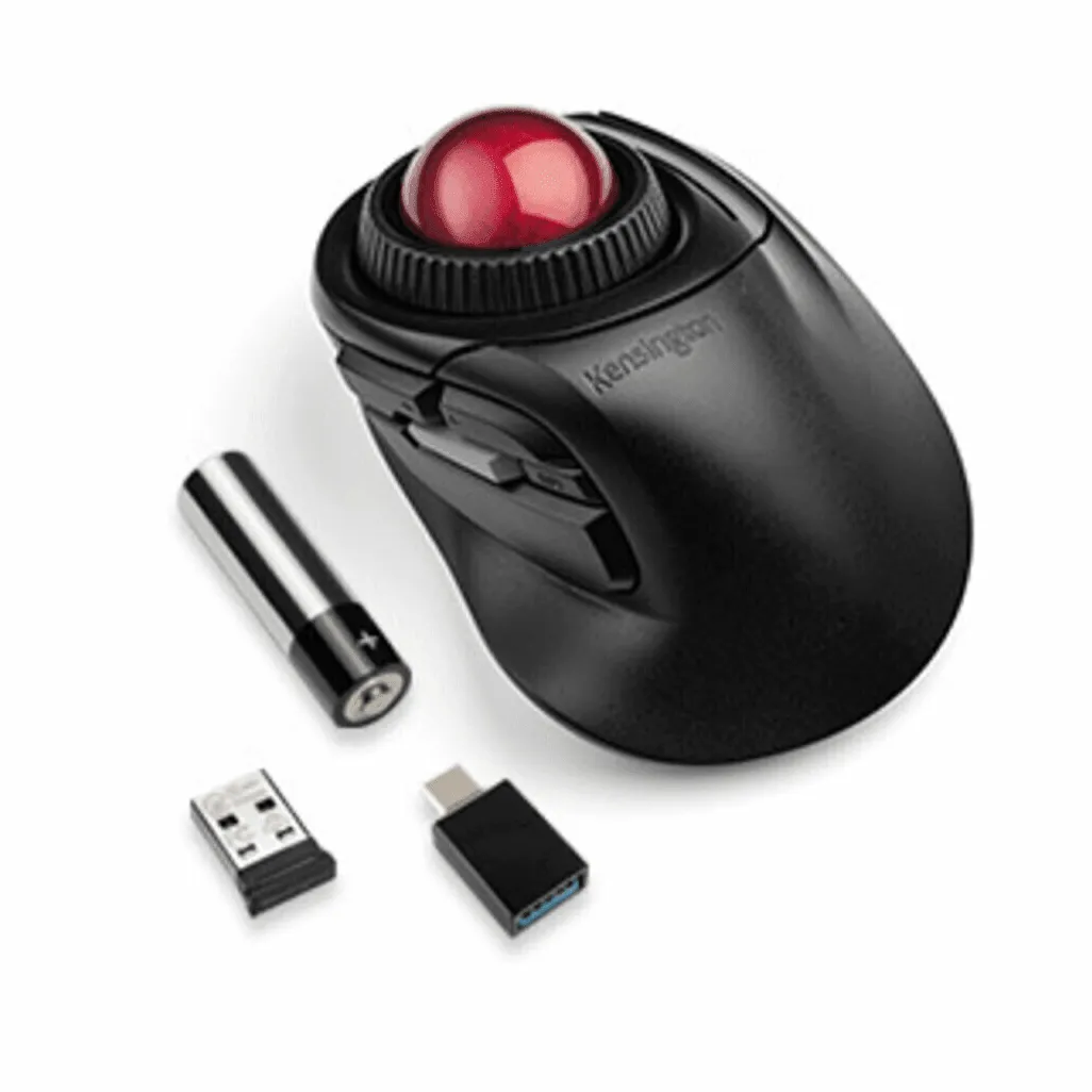 Kensington Orbit Fusion Wireless Trackball Mouse Ergonomic