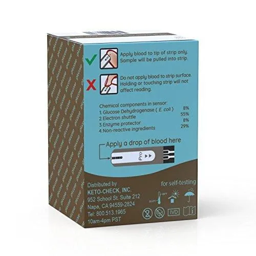 KETO-MOJO 50 Blood Glucose Test Strips, Precision Sugar Measurement for Diabetics, Monitor Your Diabetes & Ketogenic Low-Carb Diet and Nutritional Ketosis, Strips Work Only in Keto-Mojo Meters
