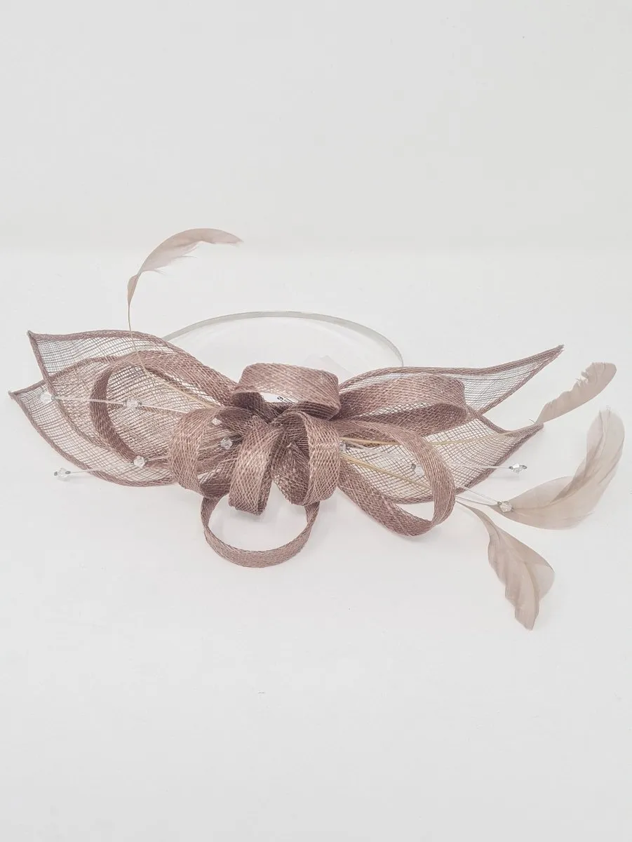 Latte Loop Gem Hairband Fascinator