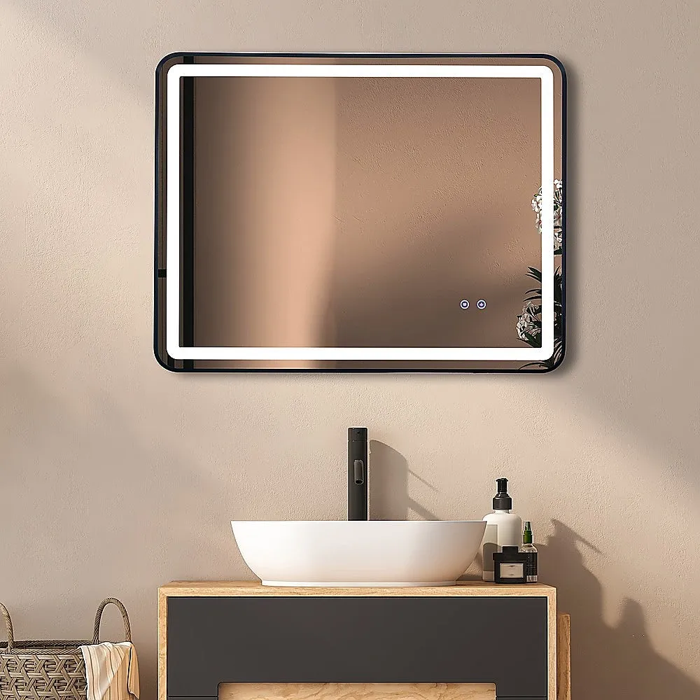 LED Anti-Fog Rectangular Mirror, Touch Control, 90x70cm