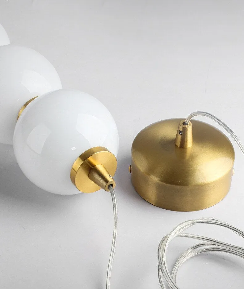 LON Motta - Modern Sugar Gourd String Glass Balls Pendant Lights