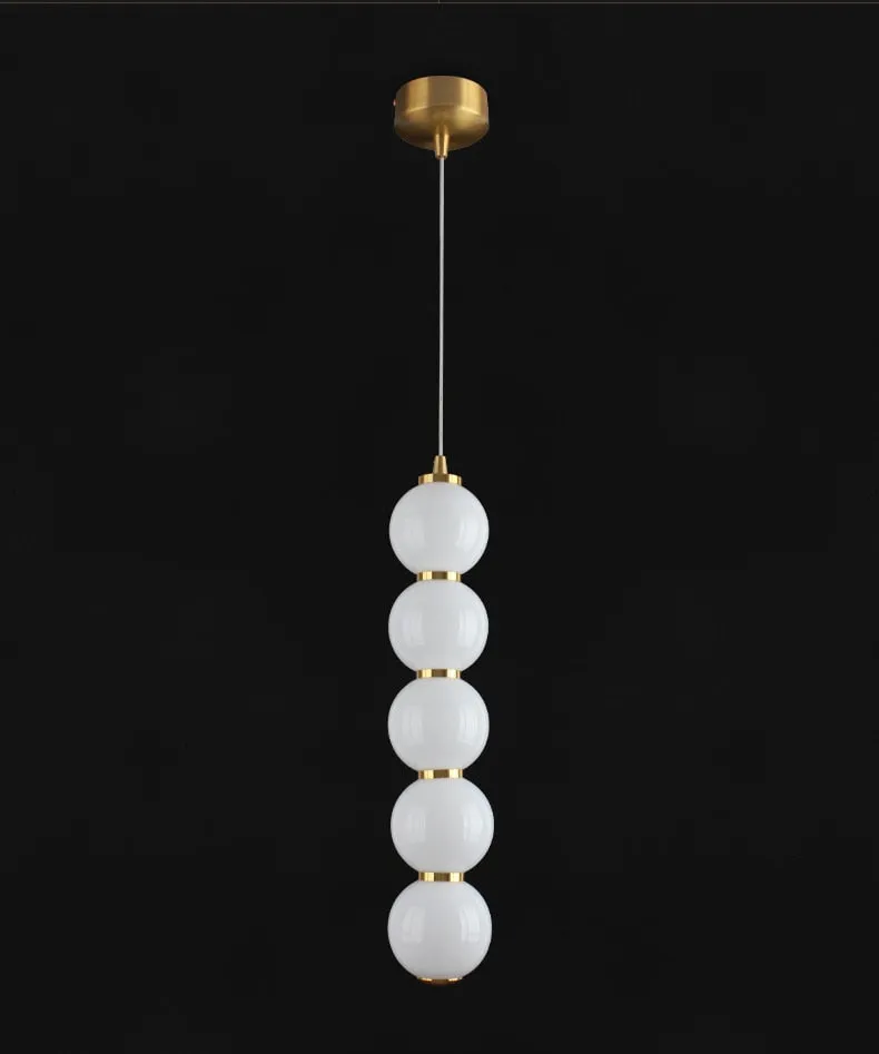 LON Motta - Modern Sugar Gourd String Glass Balls Pendant Lights