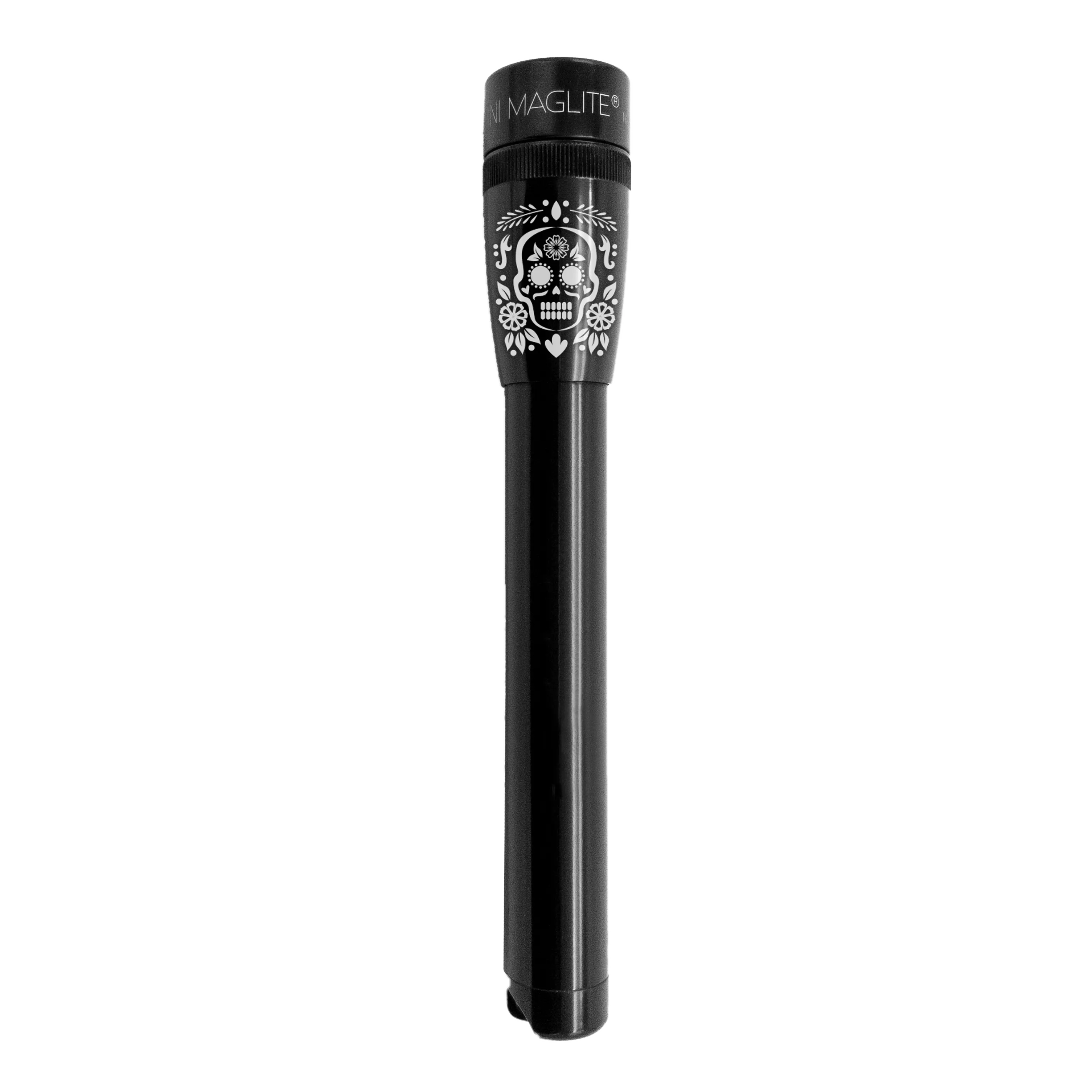 MiniMag 2AA Cell Black LED Flashlight, Día de Los Muertos