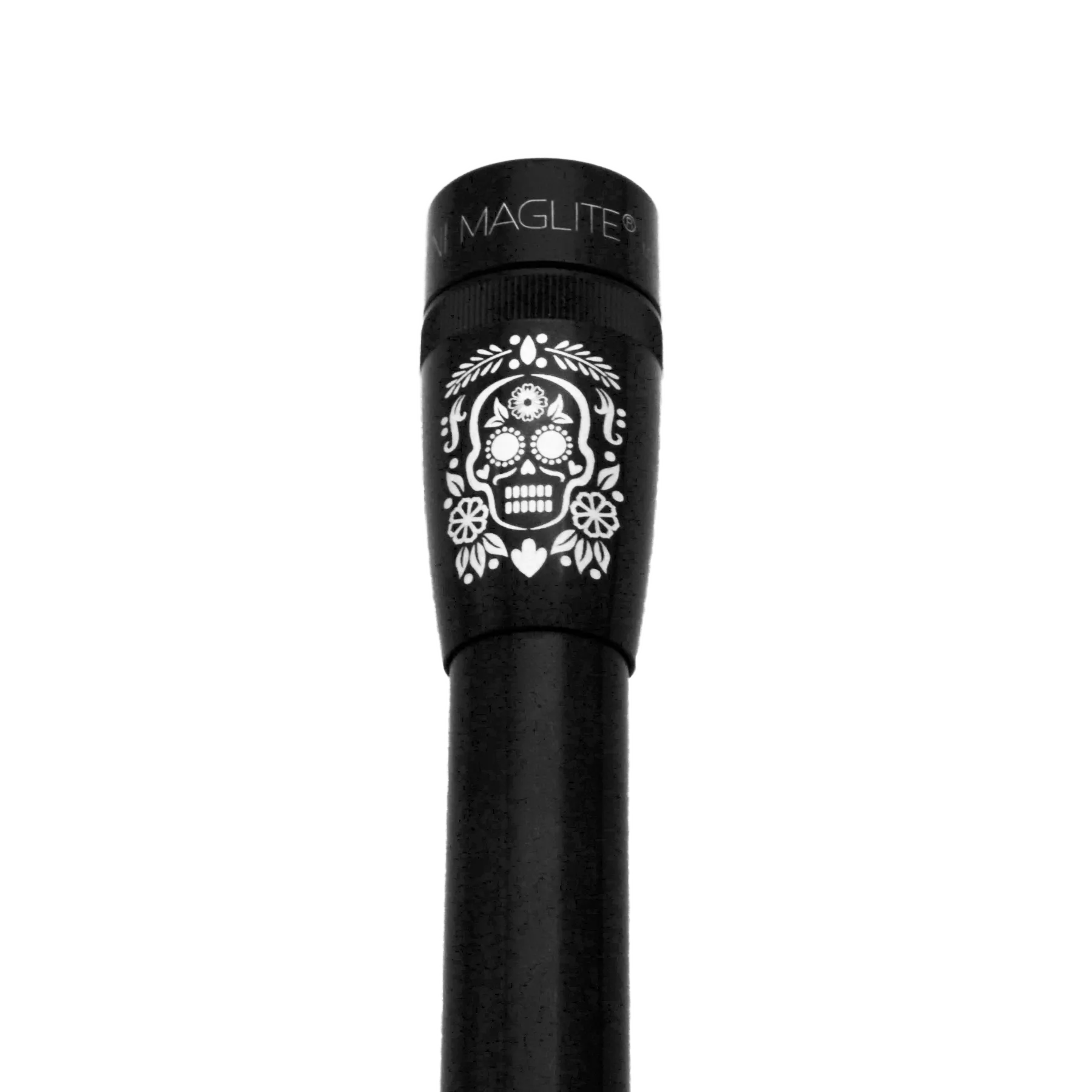 MiniMag 2AA Cell Black LED Flashlight, Día de Los Muertos