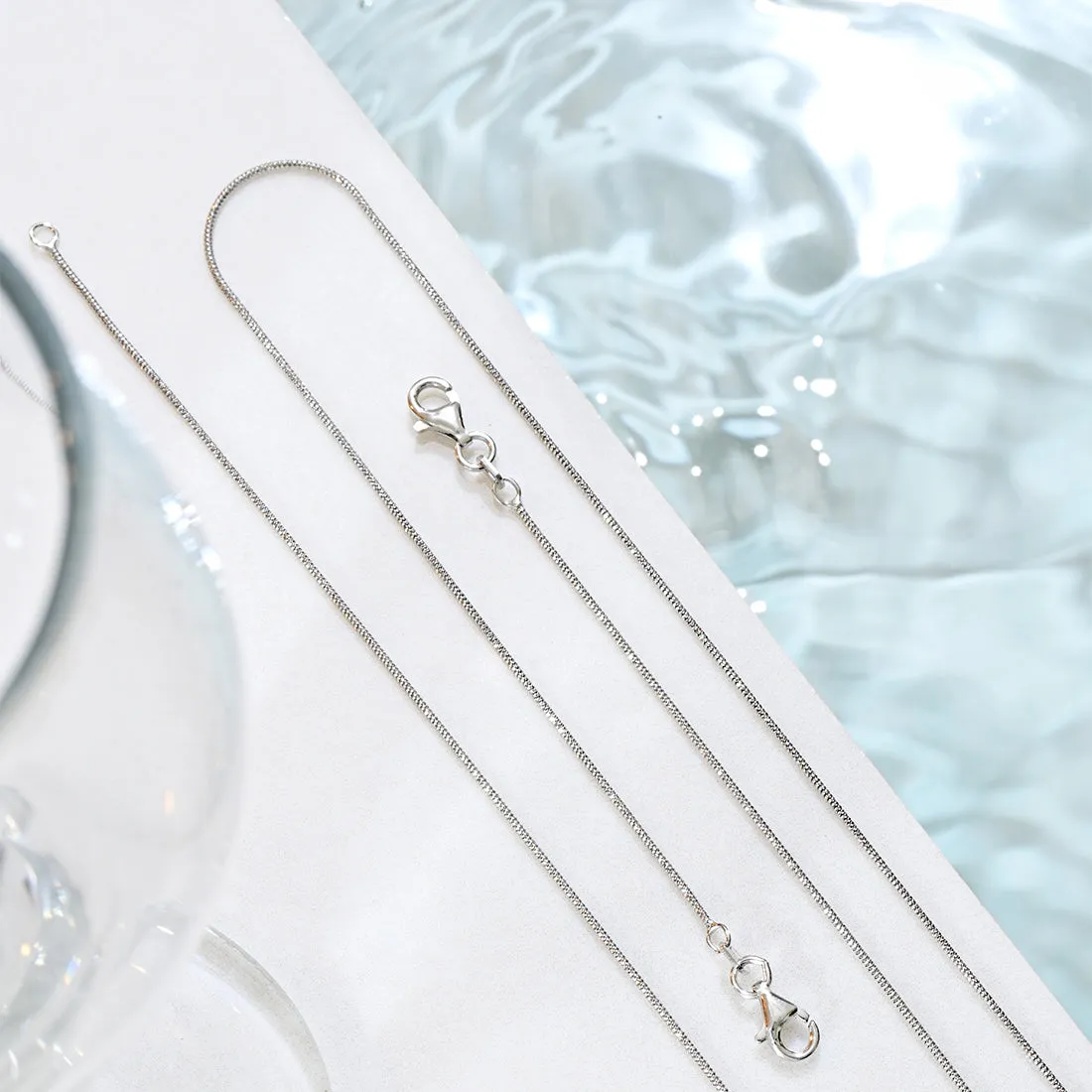 Minimal Simple look Chain 925 Silver Anklet