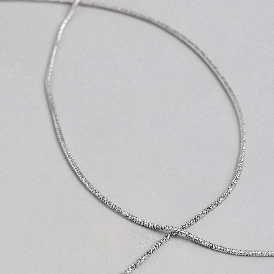 Minimal Simple look Chain 925 Silver Anklet