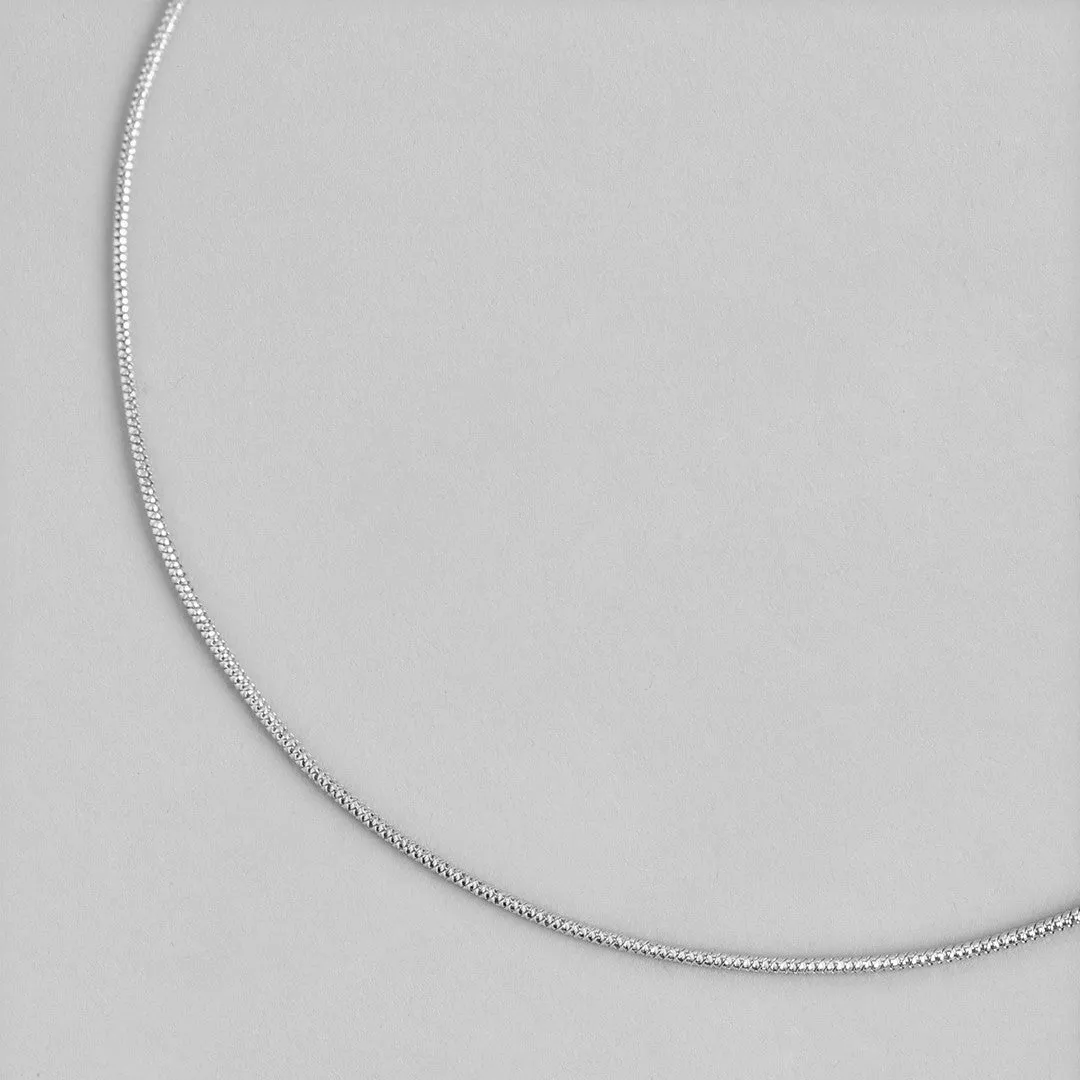 Minimal Simple look Chain 925 Silver Anklet