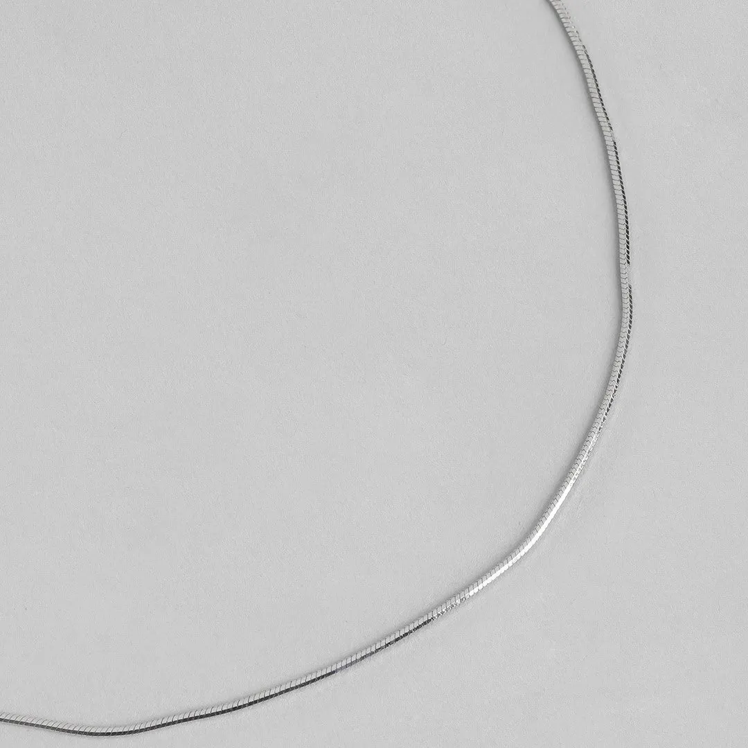 Minimal Snake Chain 925 Silver Anklet