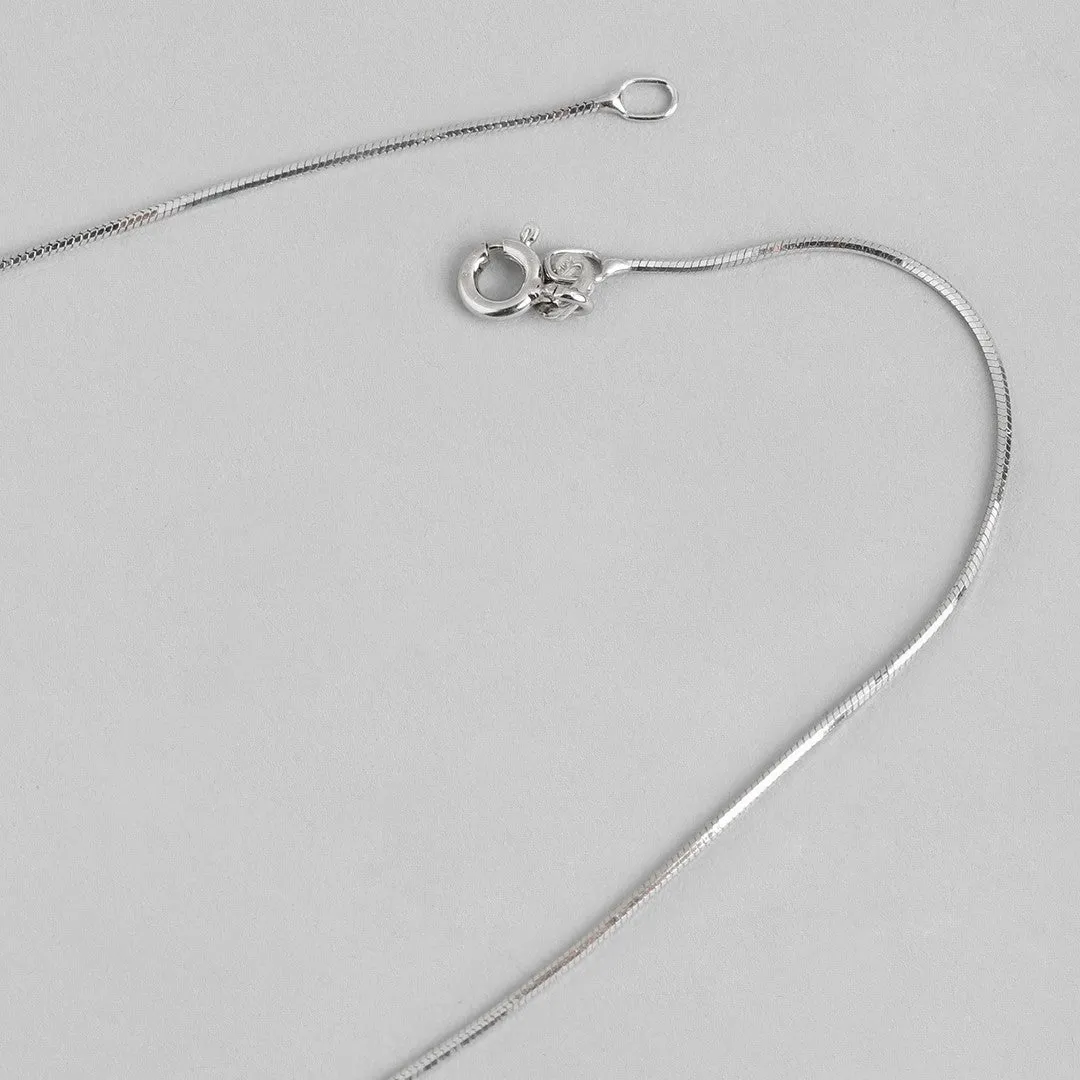 Minimal Snake Chain 925 Silver Anklet