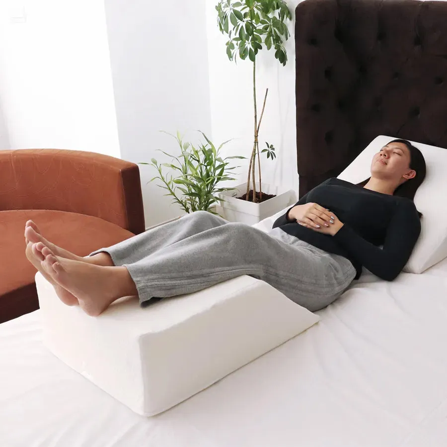Moon Leg Elevation Pillow Elevating Leg Rest (Brown)