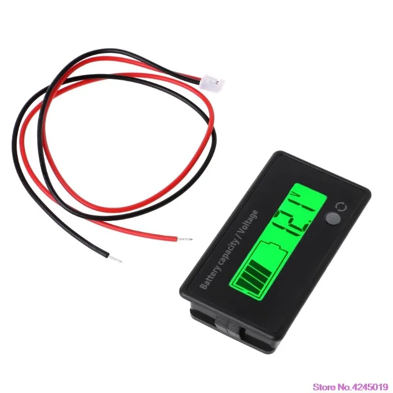 New 12V-84V Lead-acid Battery Capacity Indicator Voltage Meter Voltmeter LCD Monitor