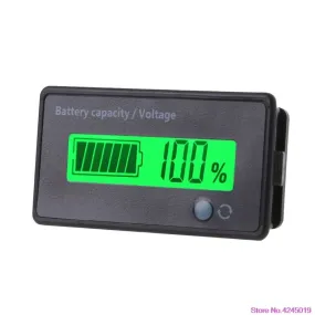 New 12V-84V Lead-acid Battery Capacity Indicator Voltage Meter Voltmeter LCD Monitor