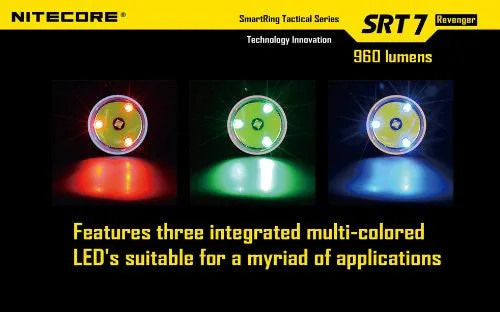 Nitecore SRT7 Revenger Cree XM-L2 LED 960 LM Flashlighght -Grey