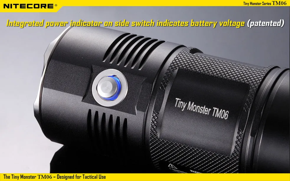 NiteCore TM06 Tiny Monster 3800 Lumen CREE XM-L2 U2 Flashlight