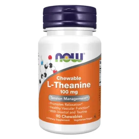 Now Foods L-Theanine 100mg 90 Chewables