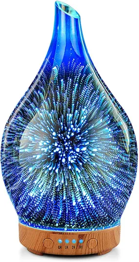 Oil Diffuser 3D Glass Aromatherapy Ultrasonic Humidifier