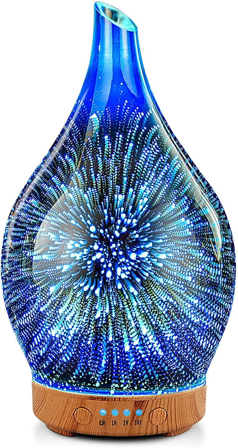 Oil Diffuser 3D Glass Aromatherapy Ultrasonic Humidifier