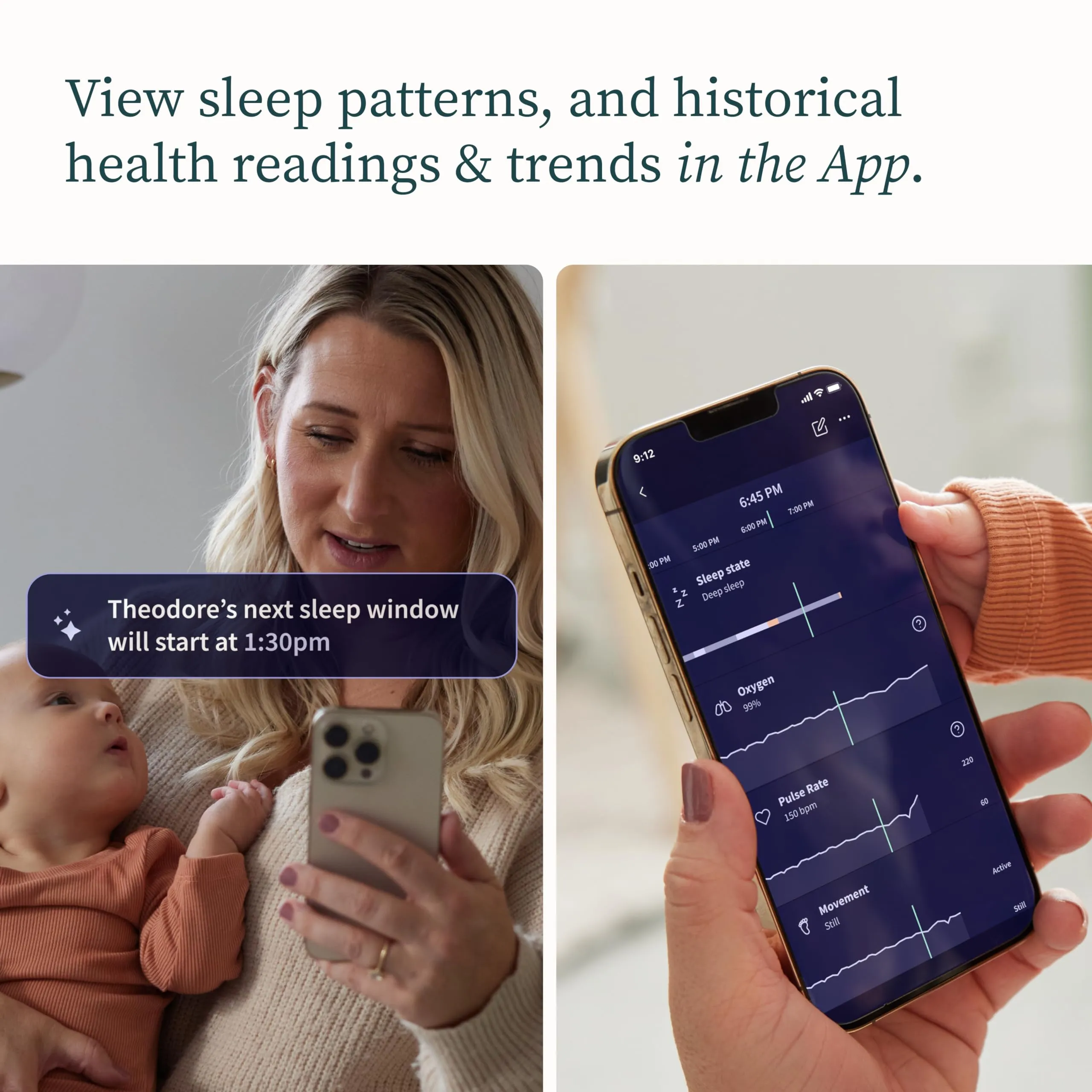 Owlet® Dream Duo Smart Baby Monitor: FDA-Cleared Dream Sock® Plus Owlet Cam 2- Tracks & Notifies for Pulse Rate & Oxygen While Viewing Baby in 1080p HD WiFi Video