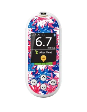 Patriotic Flowers for OneTouch Verio Reflect Glucometer